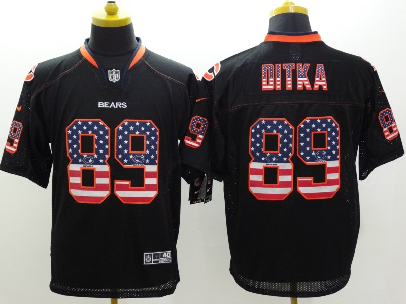 Men's Chicago Bears Mike Ditka #89 Black Jersey